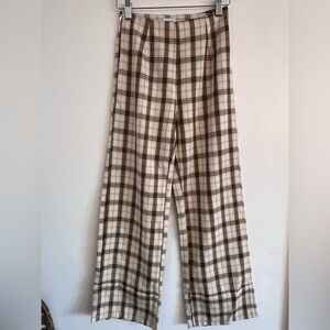 Princess Polly Yellow Plaid Pants
